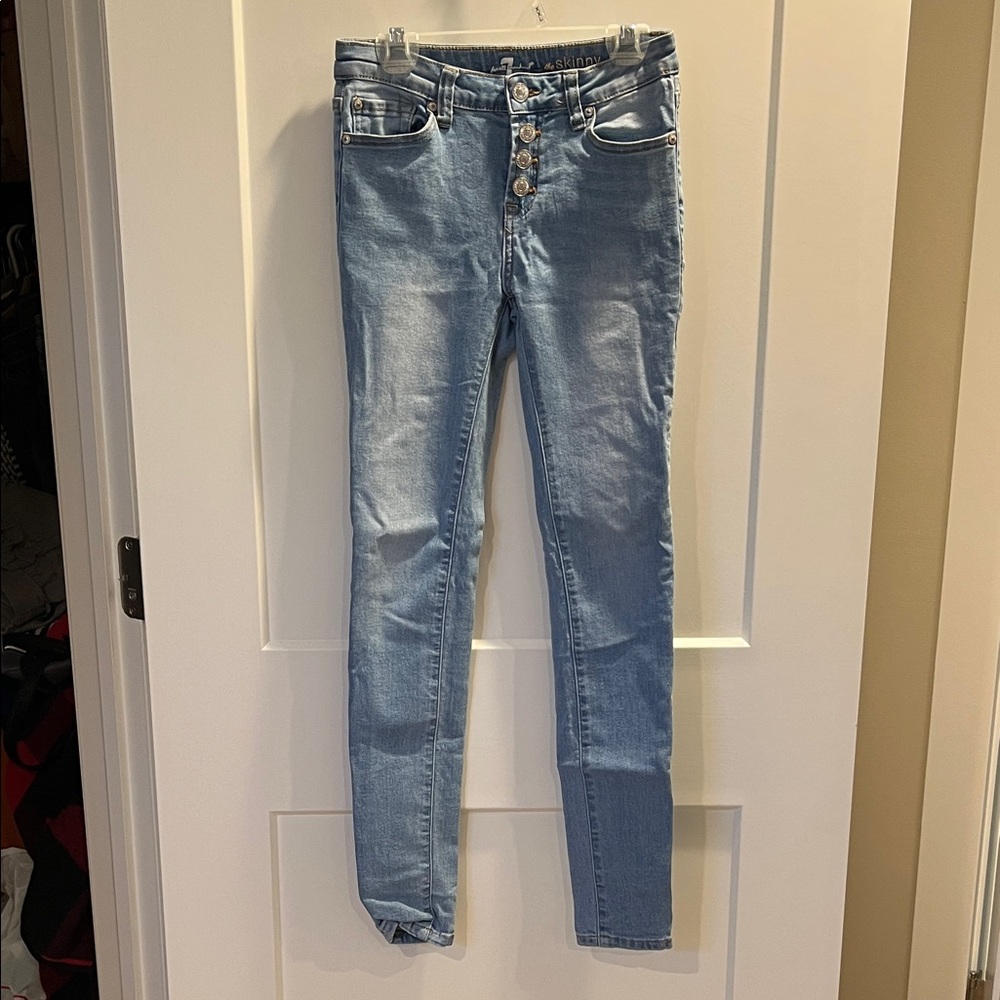7 For All Mankind Light Blue Skinny Jeans